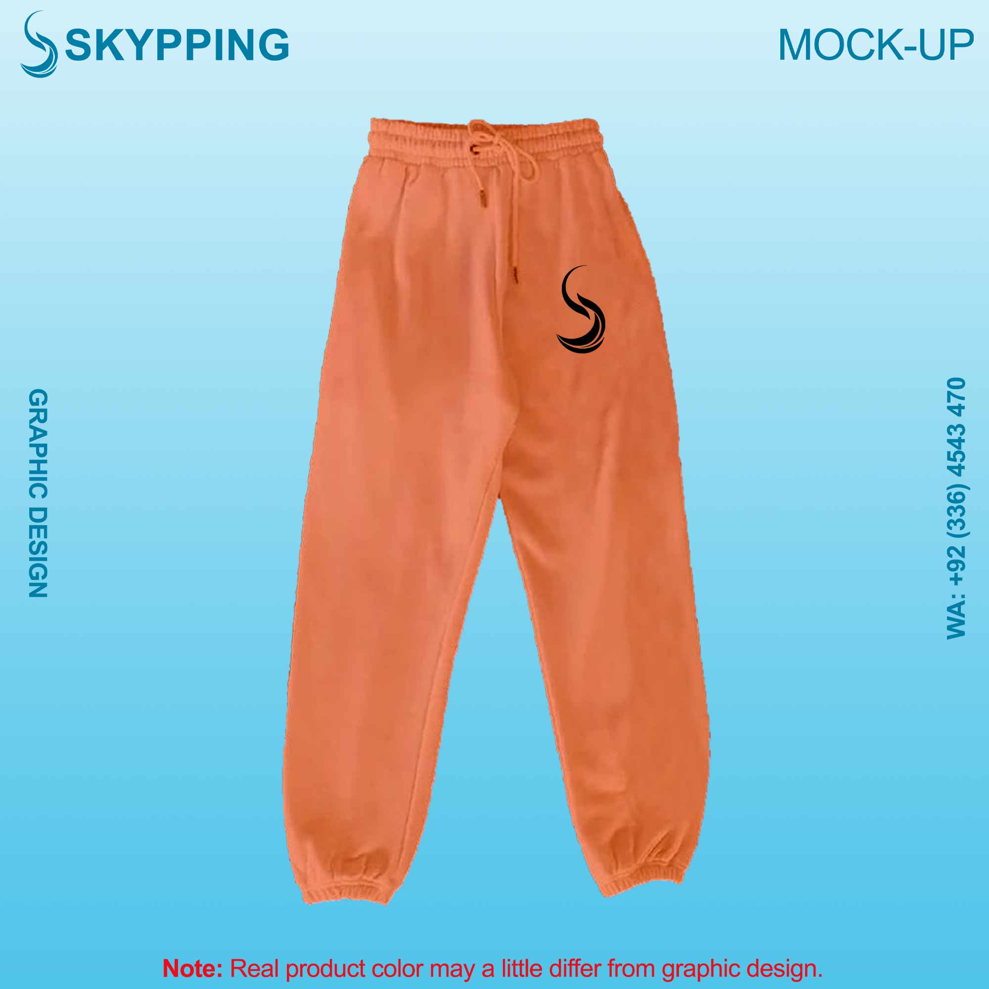 Sweatpant with Side Pocket and Closed Bottom